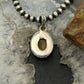 Sterling Silver Southwestern Style Oval Tiger's Eye Decorated Charm/Pendant For Women