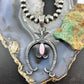 Eva & Linberg Billah Native American Sterling Silver Pink Conch Naja Pendant For Women