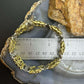 Carolyn Pollack Vintage Brass 8 Marquise MOP Hidden Clasp Bracelet For Women