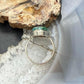 Sterling Silver Southwestern Style Teardrop Azurite Malachite Ring Size 8 For Women