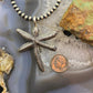 Ira Custer Native American Sterling Silver Tufa Cast Unisex Dragonfly Pendant