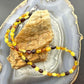 Sterling Silver Amber Beaded 17" and 18" Necklace For Women