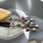 Ron Wesley Silver Southwestern Style Multi Gemstone Dangle Earrings For Women