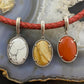 Carolyn Pollack Vintage Southwestern Style Sterling Double Sided Stone Pendant