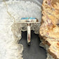 Sterling Silver Southwestern Style Marquise Copper Turquoise Ring For Women