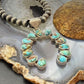 Sterling Silver Southwestern Style 13 Teardrop Turquoise Naja Pendant For Women
