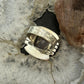 Sterling Silver Southwestern Style Square Asteroid Jasper Ring Size 8.25 For Women