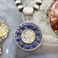 Genuine 1941 90% Silver Mercury Dime Coin w/Lapis Decorated Unisex Pendant #1