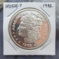 US 1982 One Troy Ounce .999 Fine Silver Round Morgan Design #102525-7HXPE