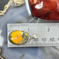 Sterling Silver Southwestern Style Oval Yellow Jasper Pendant For Women #5