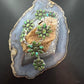 Sterling Silver Southwestern Style Sonora Gold Turquoise Cluster 19" Necklace For Women