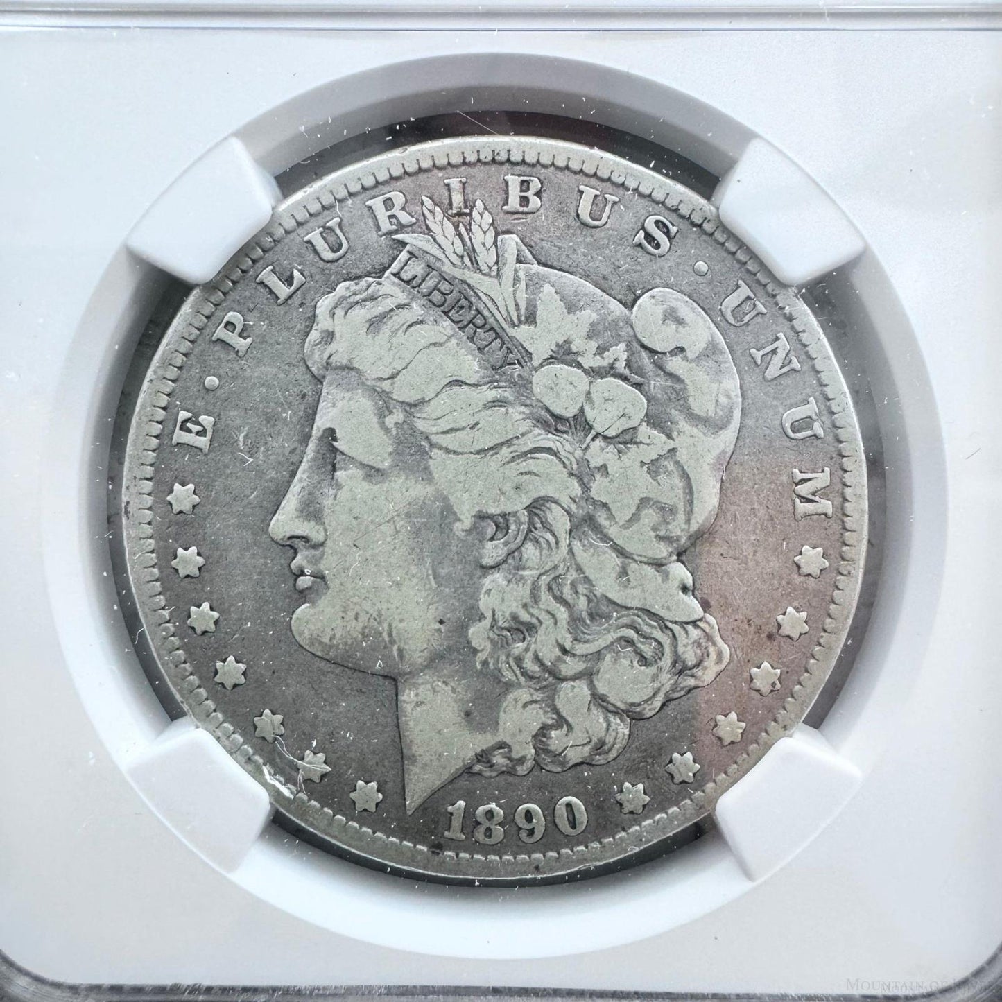 1890-CC US 90% Morgan Silver Dollar NGC MS62 VG10 #008-HX