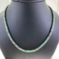 Turquoise Beads 4 mm Sterling Silver Necklace 16" For Women