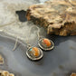 Sterling Silver Southwestern Style Spiny Oyster Turquoise Dangle Earrings For Women #6