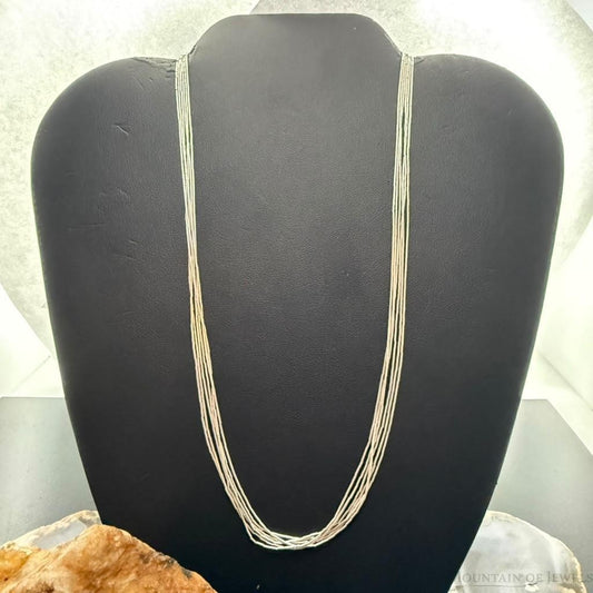 Carolyn Pollack Sterling Silver 6 Strand Liquid Silver 18"-19" Necklace For Women