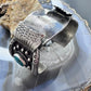 Vintage Native American Sterling Silver 2 Natural Turquoise Watch Cuff For Men