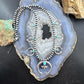 Sterling Silver Southwestern Style Naja w/Turquoise Squash Blossom 20" - 22" Necklace For Women