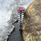 Carolyn Pollack Sterling Silver 3 Oval Red Jasper Decorated Ring For Women