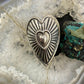 Carolyn Pollack Southwestern Style Sterling Silver Decorated Heart Ring For Women