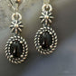 Carolyn Pollack Sterling Silver Onyx Decorated Dangle Earrings For Women