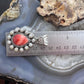 Native American Sterling Silver Teardrop Spiny Oyster w/Pearls Pendant For Women