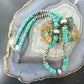 Sterling Silver Southwestern Style Blue Turquoise Beads &Starling Beads 18" Necklace For Women  #1