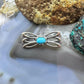 Carolyn Pollack Sterling Silver Sleeping Beauty Turquoise Open Bow Brooch For Women