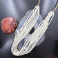 Vintage Native American 10 Strands White Shell Heishi Beads Necklace For Women
