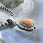 Southwestern Style Sterling Silver Teardrop Spiny Oyster Decorated Pendant For Women