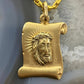 14K Yellow Gold Jesus and the Holy Scrolls Unisex Pendant