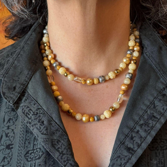 Carolyn Pollack 5mm-12mm Multi-Gemstone Beads 34" Necklace For Women