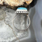 Sterling Silver Southwestern Style Rectangle Shattuckite Ring Size 7.25 For Women