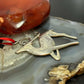 Sterling Silver Handmade & Stamped Ornament Prancer Reindeer