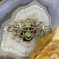 Carolyn Pollack Sterling Silver & Brass 2 Turquoise Decorated Bracelet For Women