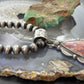 Sterling Silver Southwestern Style Teardrop Red Plum Jasper Decorated Pendant For Women