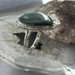 Sterling Silver Southwestern Style Malachite Heart Shape Ring Size 10 For Women