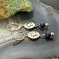 Carolyn Pollack Sterling Silver Lapis & Zia Symbol Dangle Earrings For Women
