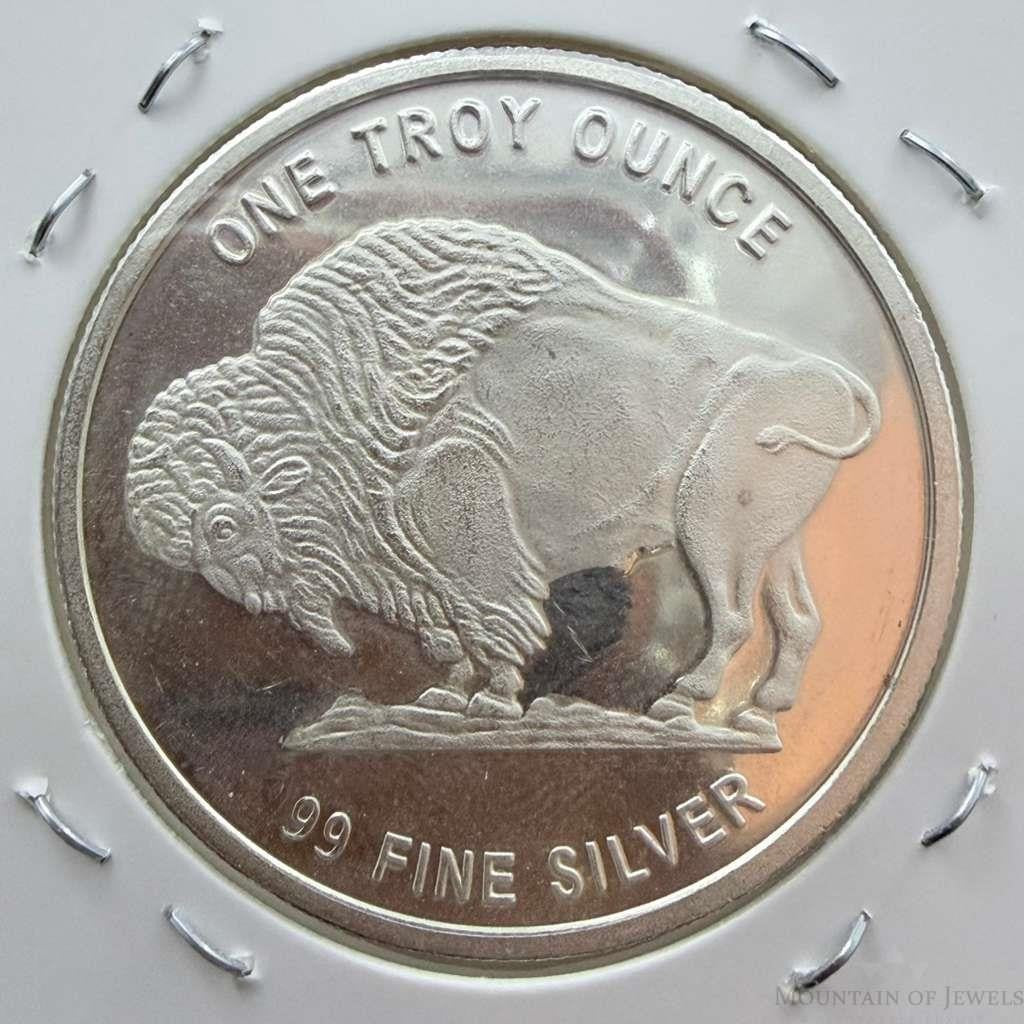 US One Troy Ounce Buffalo Indian Head Design .999 Fine Silver #121325-1HH