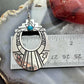 Tommy & Rosita Singer Sterling Silver Dot Turquoise Engraved Dangle Earrings For Women