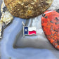 Carolyn Pollack Sterling Silver Lone Star Texas State Flag Unisex Charm Pendant