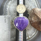 Sterling Silver Southwestern Style Charoite Heart Ring For Women