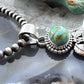 Sterling Silver Southwestern Style 3 Oval Turquoise Decorated Pendant For Women