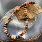 Southwestern Style 6.5-8.5mm Copper Navajo Pearl & Spiny Oyster Beads Necklace For Women