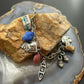 Carolyn Pollack Sterling Silver Multi Charm and Stone Charm Bracelet For Women
