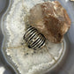 Sterling Silver Stripes Stacked Dome Modern Ring For Women, Taxco Mexico
