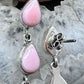 Native American Sterling Silver 4 Pink Conch Long Dangle Earrings For Women #1