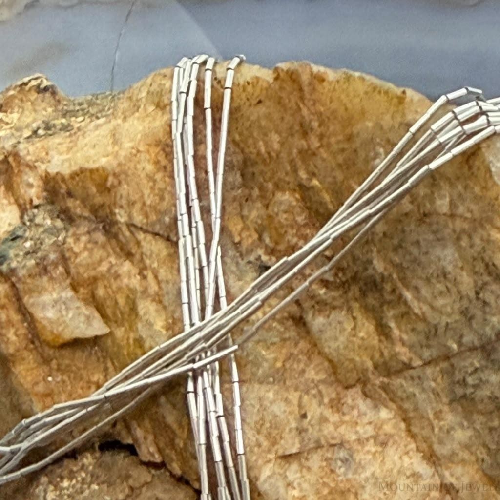 Carolyn Pollack Sterling Silver 6 Strand Liquid Silver 18"-19" Necklace For Women