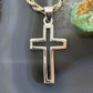 Sterling Silver Fashion Unisex Cut Out Cross Pendant