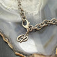 Carolyn Pollack Sterling Silver MOP Disc,Peridot Twisted Link Chain 20" Necklace