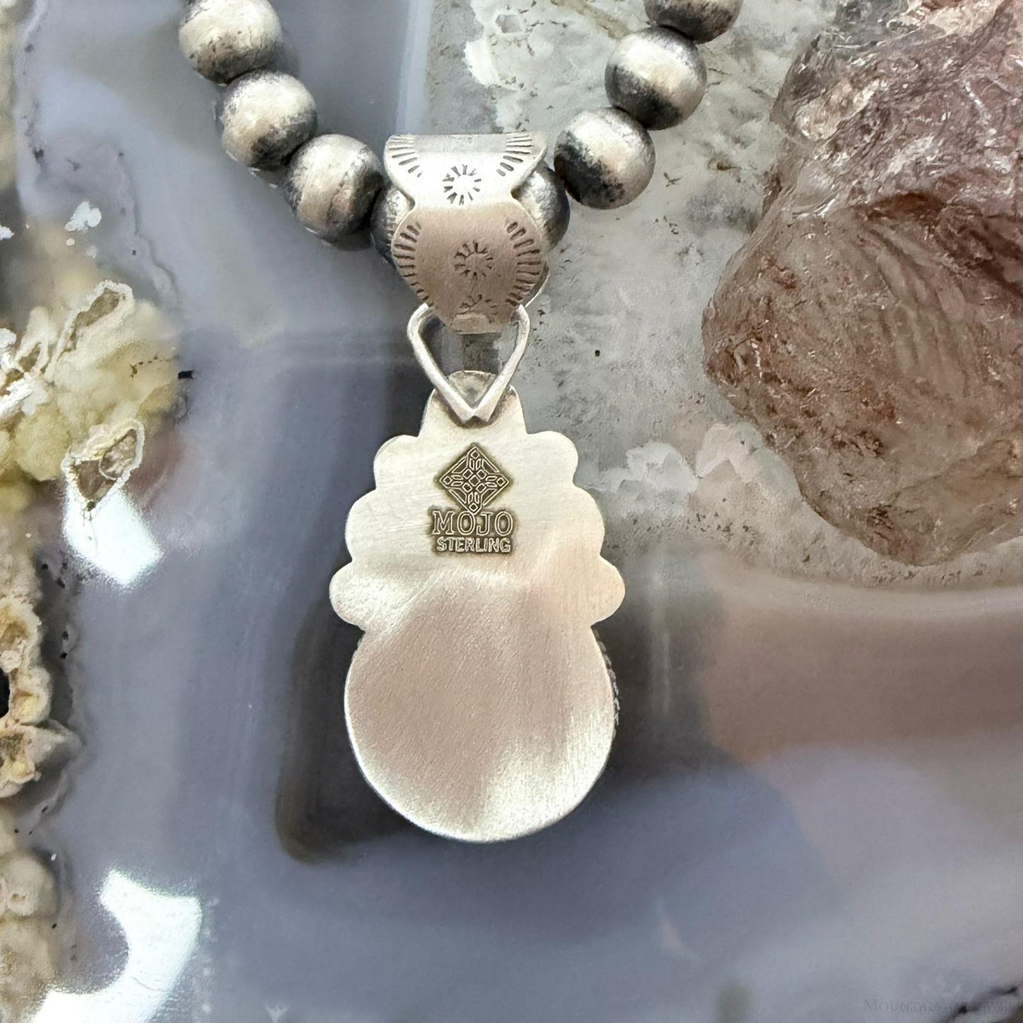 Genuine 1907 90% Silver Barber Head Dime Coin Mohave Turquoise Unisex Pendant